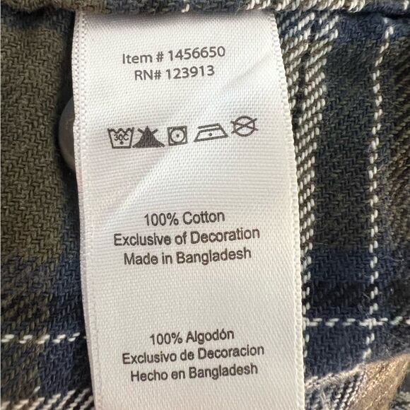 Jach's Mens Heritage Flannel Shirt Long Sleeves Button Up Plaid Green Size M - Picture 8 of 13